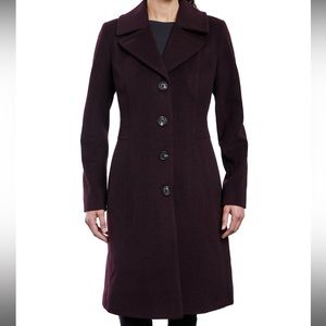 NWOT Anne Klein Single Breasted Walker Coat